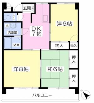 田村マンション 102の間取り画像