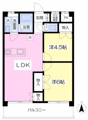 西岡プラザ 203の間取り画像