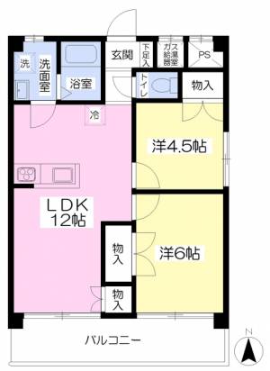 西岡プラザ 306の間取り画像