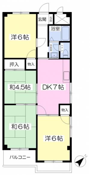 メゾン吹鳳 101の間取り画像