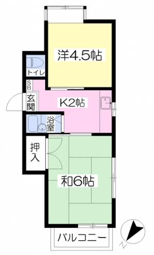 メゾン・ビッグⅠ 303の間取り画像