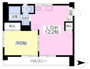 リバーフィールドⅠ 401の間取り画像