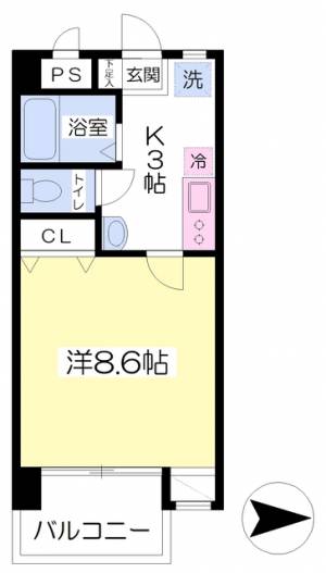 アストレア天山 502の間取り画像