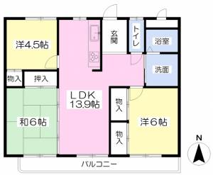 エクセレンス土居田 207の間取り画像