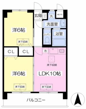 ルネス余戸 402の間取り画像