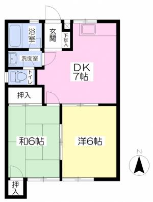 マンション大野 103の間取り画像