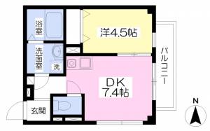 パレステージ土居田 303の間取り画像