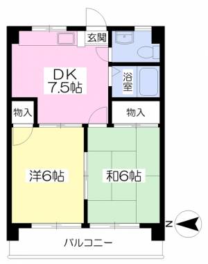 ＩＫＥＵＣＨＩ　ＨＥＩＧＨＴＳ 302の間取り画像