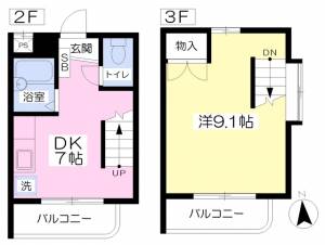 ヴィレッジ天山 203の間取り画像