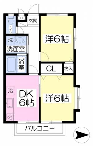 ディセールひまわり 203の間取り画像