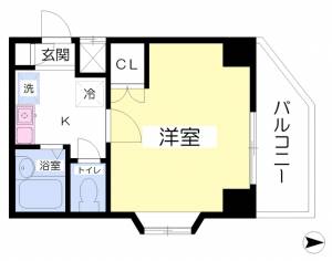 サウンドピア松山Ⅱ 57の間取り画像