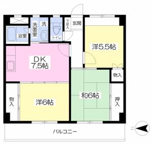 ビッグ第一ハイツ 605の間取り画像