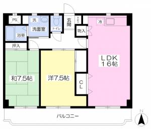 モンシャレー松山 306の間取り画像