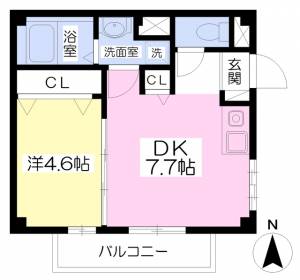 パレステージ土居田 301の間取り画像