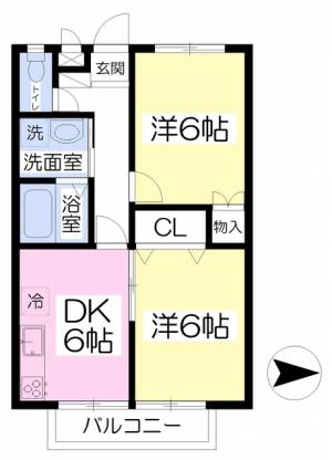 ディセールひまわり 302の間取り画像