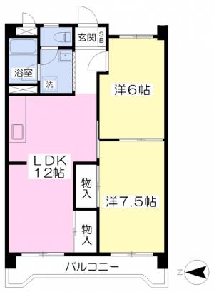 コーポラス須山 205の間取り画像