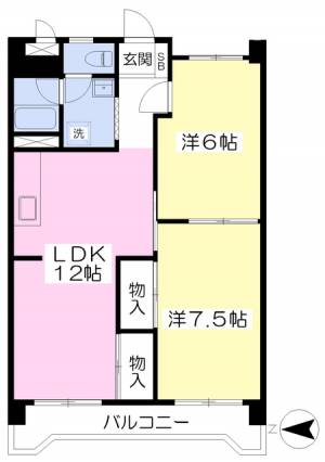 コーポラス須山 205の間取り画像