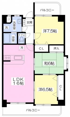 サンステージ 101の間取り画像