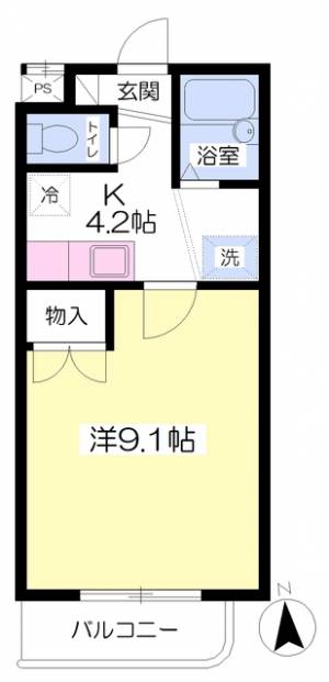 ヴィレッジ天山 202の間取り画像