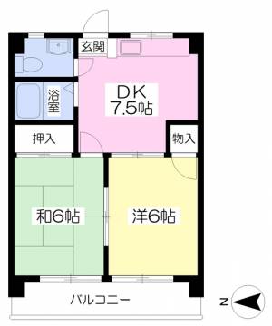 ＩＫＥＵＣＨＩ　ＨＥＩＧＨＴＳ 303の間取り画像