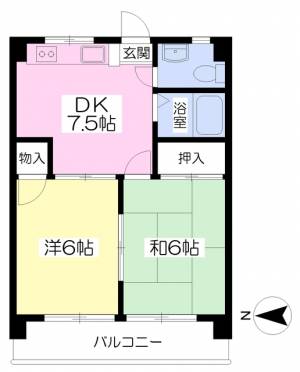 ＩＫＥＵＣＨＩ　ＨＥＩＧＨＴＳ 505の間取り画像