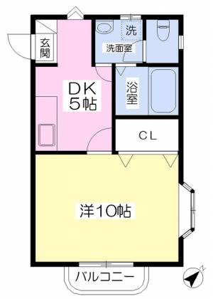 スプリエダイニチ 202の間取り画像