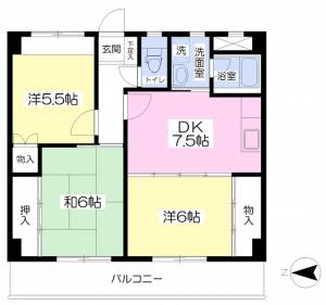 ビッグ第一ハイツ 606の間取り画像