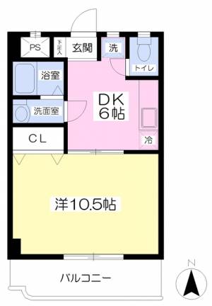 モンシャレー松山 108の間取り画像