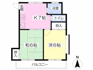 来島第１ビル 303の間取り画像