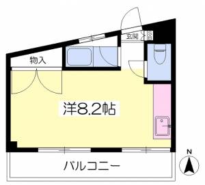 来島第１ビル 401の間取り画像