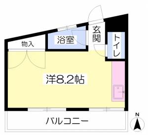 来島第１ビル 401の間取り画像