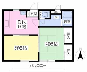 メゾン上野 203の間取り画像