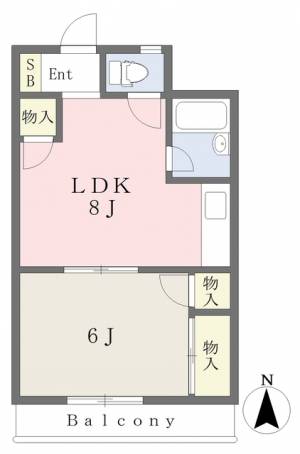 ヴィラ・アンソレイエ東温Ⅱ 402の間取り画像