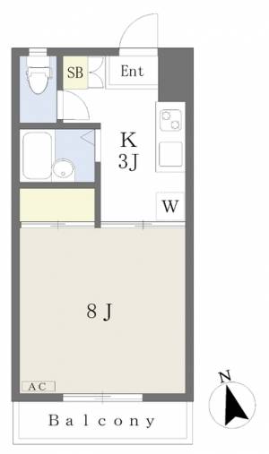 烏谷ビル 305の間取り画像