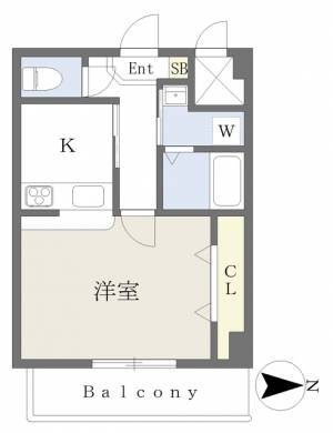 第３椿マンション 303の間取り画像