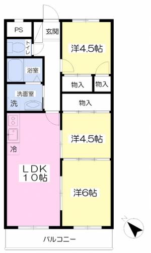 ＡＣＴＹ梅本Ⅰ 503の間取り画像