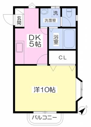 スプリエダイニチ 402の間取り画像