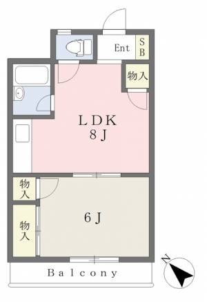 ヴィラ・アンソレイエ東温Ⅱ 401の間取り画像