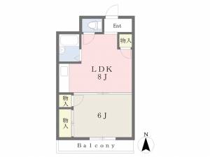 ヴィラ・アンソレイエ東温Ⅱ 401の間取り画像