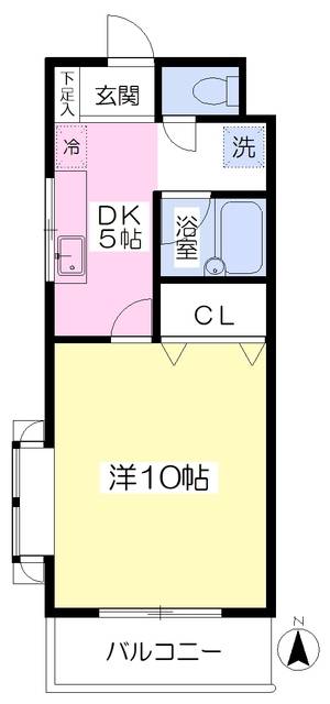 サンシャイン久米 101の間取り画像