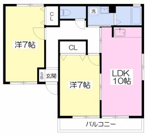 リバーサイド矢野 201の間取り画像