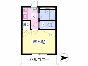 メープルＵ 202の間取り画像