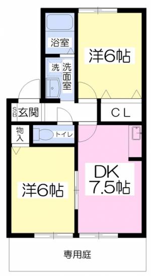 セジュール保免Ｄ 101の間取り画像