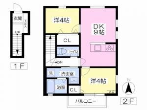 ＢＥＬＧＲＡＶＩＡ　ＦＵＲＵＫＡＷＡ 201の間取り画像