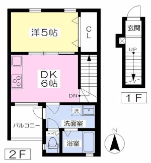 ＢＥＬＧＲＡＶＩＡ　ＦＵＲＵＫＡＷＡ 203の間取り画像