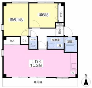 レーベンバウム 102の間取り画像