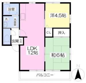 レトア・アンシャンテＡ棟 202の間取り画像