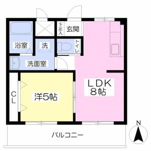 セントラル森松 203の間取り画像