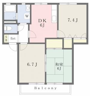 ディアスＫＡＷＡＩ 202の間取り画像