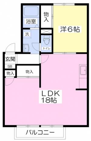 ファミール乃万 203の間取り画像